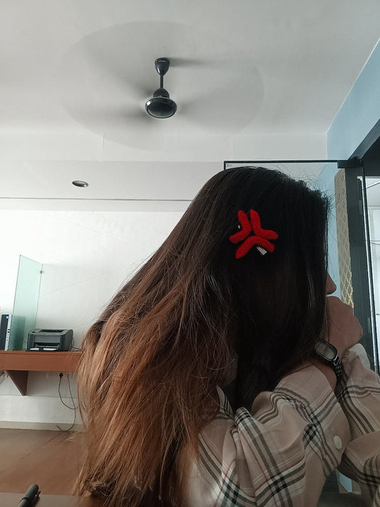 Handmade Crocheted Statement Hair Clip